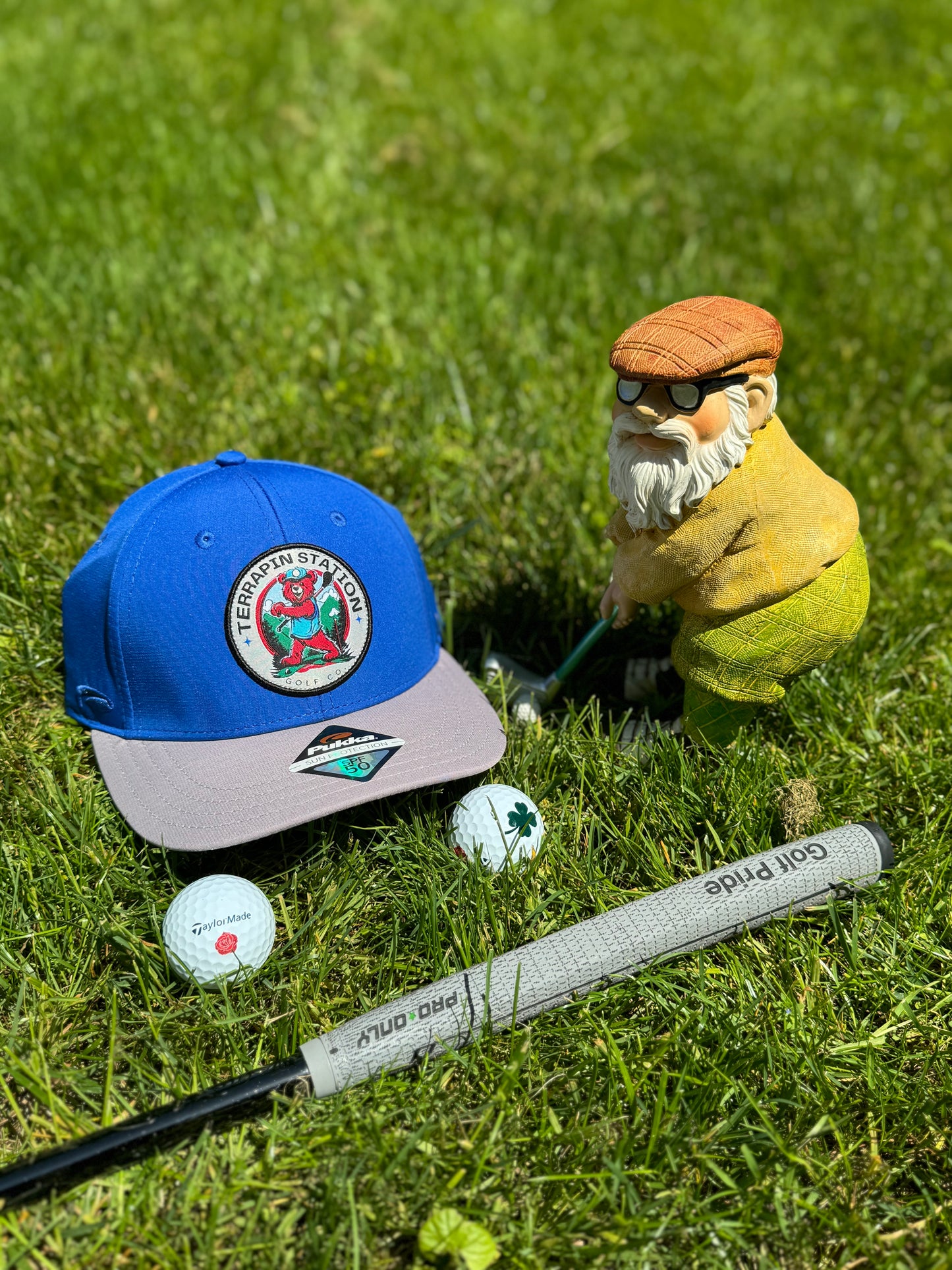 Patch Logo Snapback Hat - Royal Blue Dome & Gray Visor