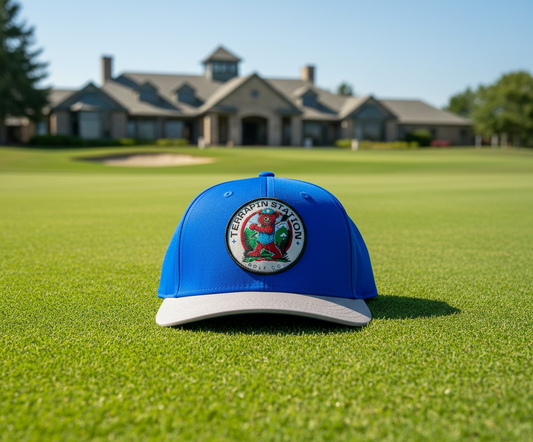 Patch Logo Snapback Hat - Royal Blue Dome & Gray Visor